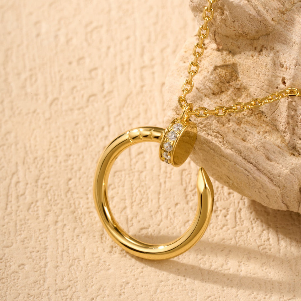 [Lumi Jewelery]JUSTE NECKLACE HALF DIAMOND