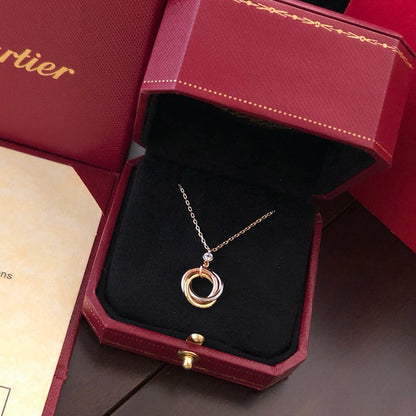 [Lumi Jewelery]TRINITY  NECKLACE 1 DIAMOND