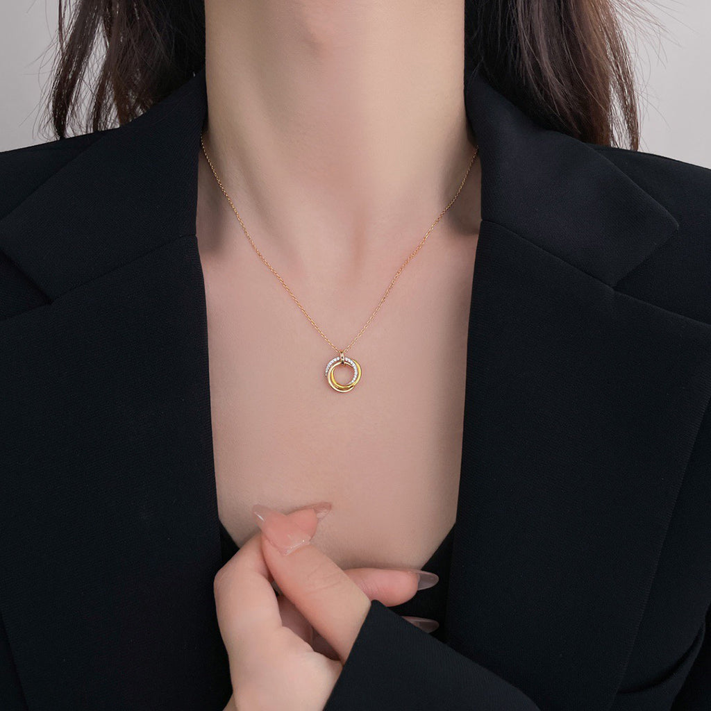 [Lumi Jewelery]TRINITY SMALL NECKLACE
