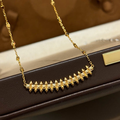 [Lumi Jewelery]CLASH  SMALL FULL DIAMOND NECKLACE