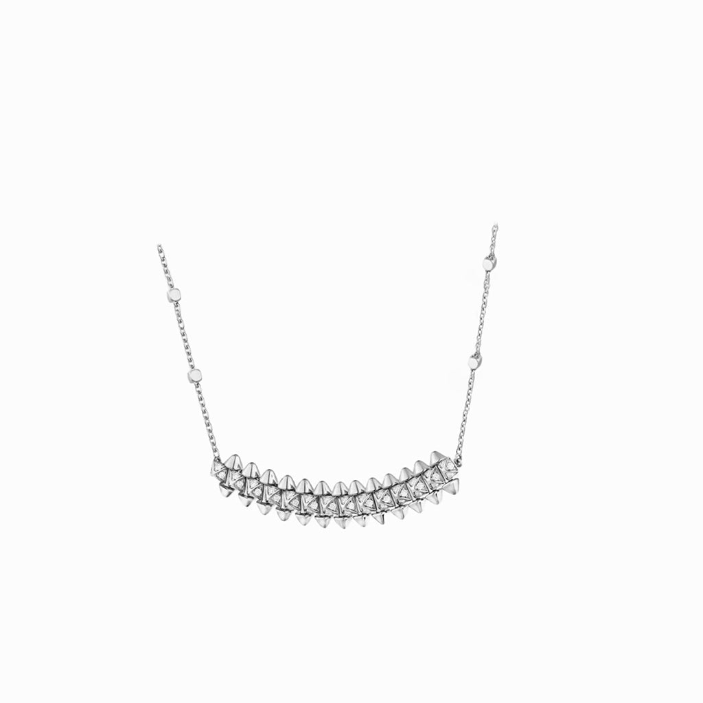 [Lumi Jewelery]CLASH  SMALL FULL DIAMOND NECKLACE