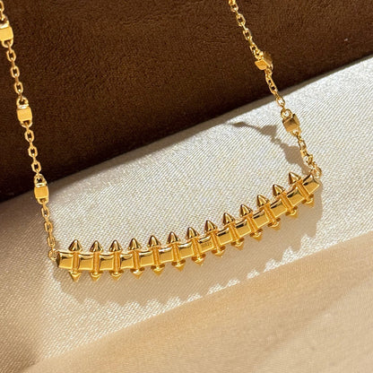 [Lumi Jewelery]CLASH  SMALL FULL DIAMOND NECKLACE