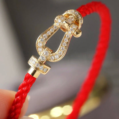 [Lumi Jewellery]FORCE LARGE HORSESHOE FULL DIAMOND BRACELET SILVER