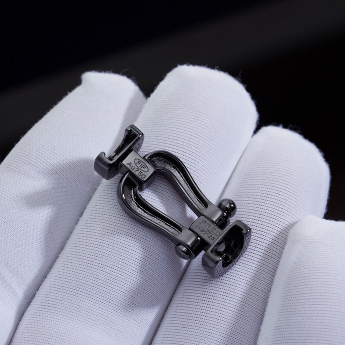 [Lumi Jewellery]FORCE LARGE SERIES HORSESHOE BLACK SAMURAI BRACELET