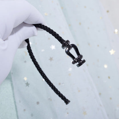 [Lumi Jewellery]FORCE LARGE SERIES HORSESHOE BLACK SAMURAI BRACELET