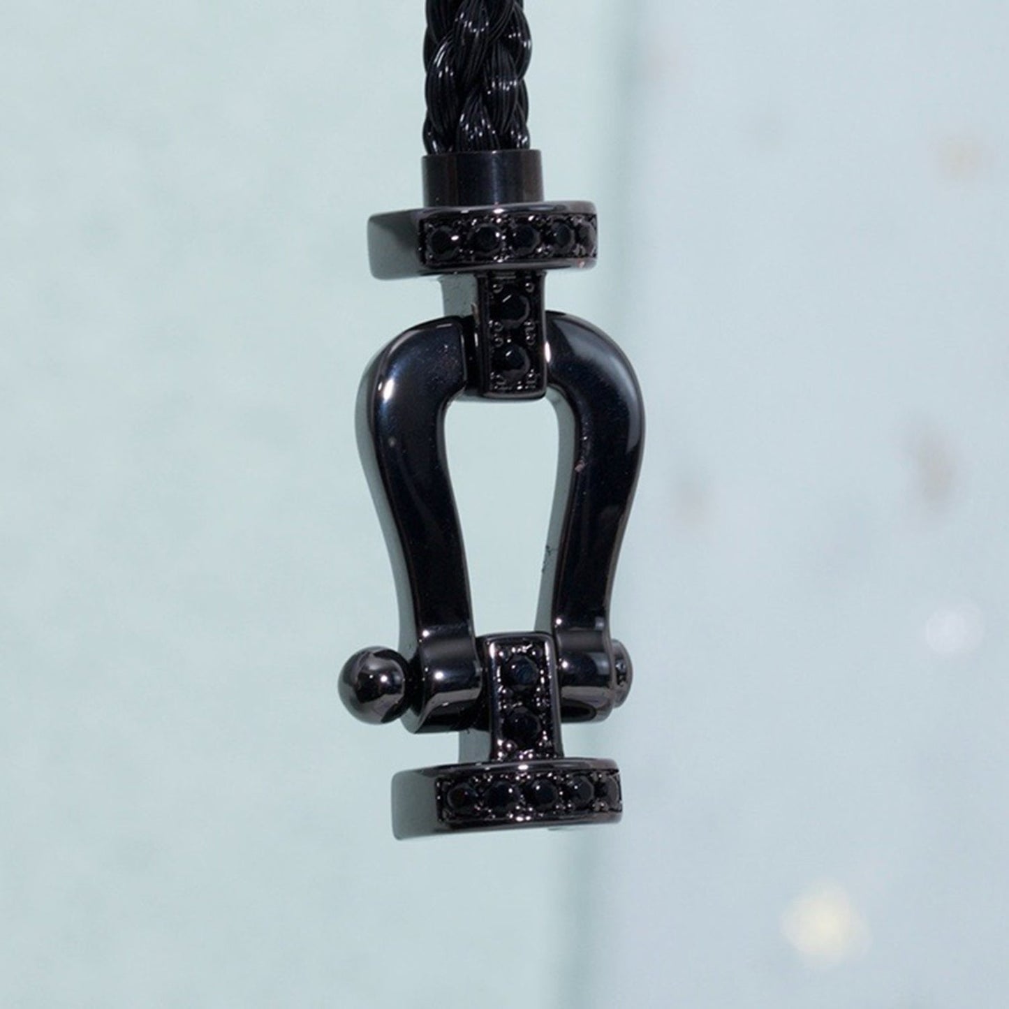 [Lumi Jewellery]FORCE LARGE SERIES HORSESHOE BLACK SAMURAI BRACELET