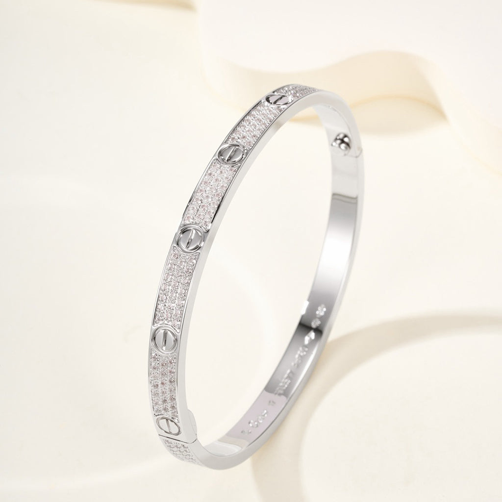 [Lumi Jewelery]LOVE BRACELET 4.8MM DIAMOND-PAVED