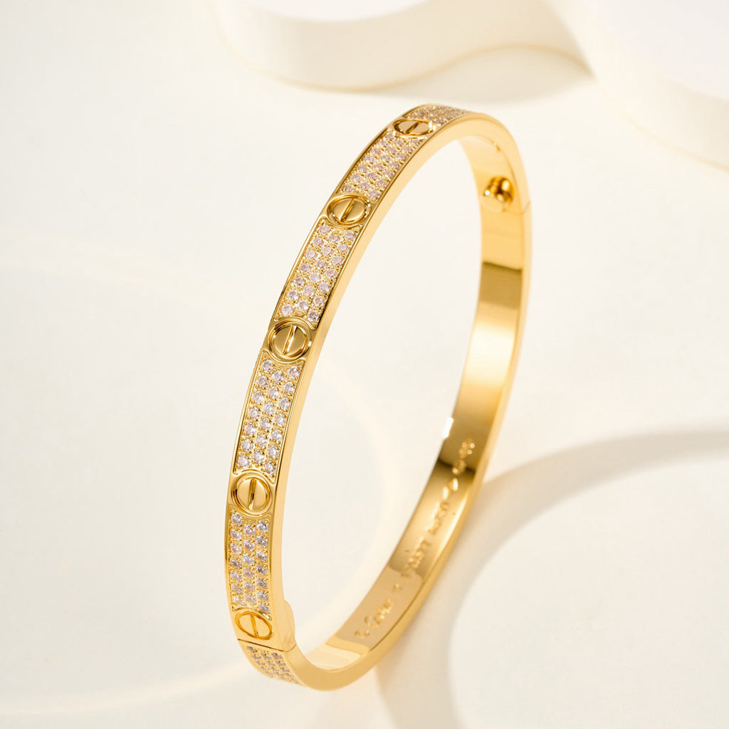 [Lumi Jewelery]LOVE BRACELET 4.8MM DIAMOND-PAVED