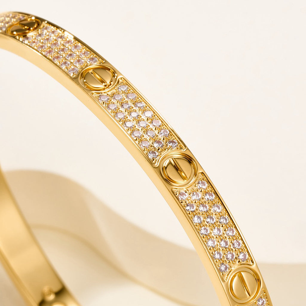 [Lumi Jewelery]LOVE BRACELET 4.8MM DIAMOND-PAVED