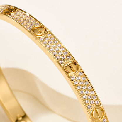 [Lumi Jewelery]LOVE BRACELET 4.8MM DIAMOND-PAVED