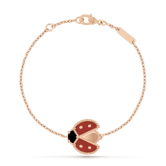 [Lumi Jewellery]LUCKY SPRING 1 MOTIF PINK GOLD BRACELET