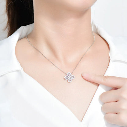 [Lumi Jewellery]LOOP NECKLACE FULL MOTIF DIAMOND 16MM MULTIPLE COLORS