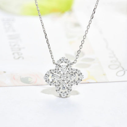 [Lumi Jewellery]LOOP NECKLACE FULL MOTIF DIAMOND 16MM MULTIPLE COLORS