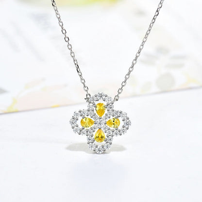 [Lumi Jewellery]LOOP NECKLACE FULL MOTIF DIAMOND 16MM MULTIPLE COLORS