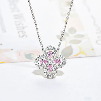 [Lumi Jewellery]LOOP NECKLACE FULL MOTIF DIAMOND 16MM MULTIPLE COLORS