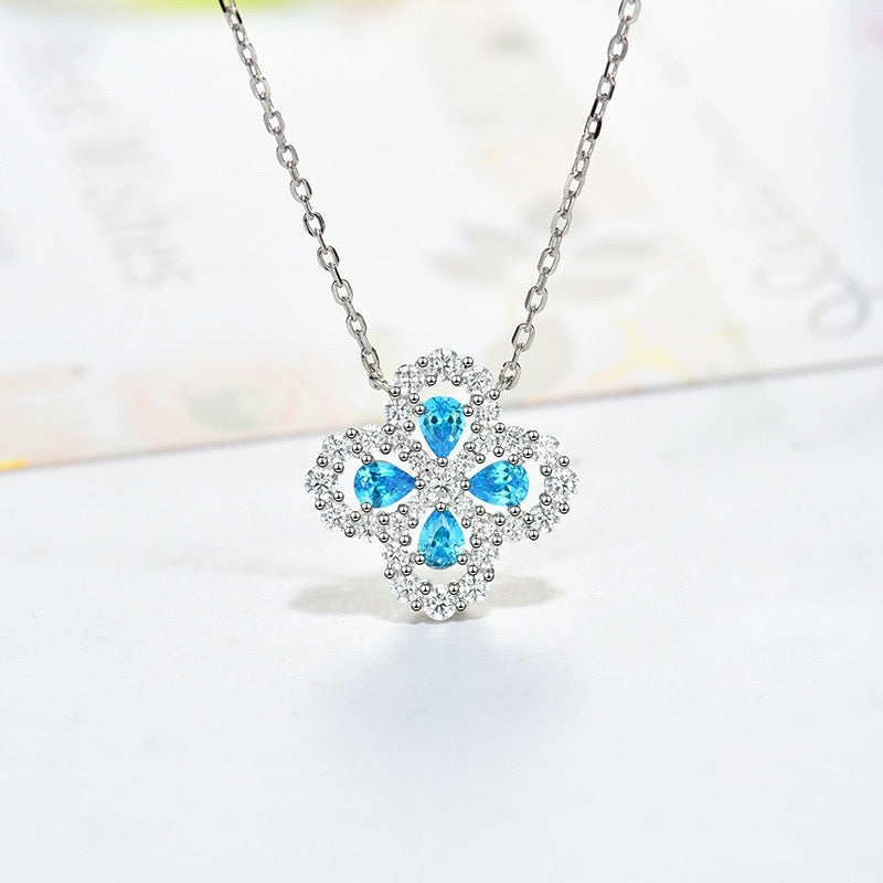 [Lumi Jewellery]LOOP NECKLACE FULL MOTIF DIAMOND 16MM MULTIPLE COLORS