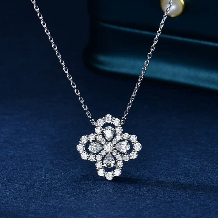 [Lumi Jewellery]LOOP NECKLACE FULL MOTIF DIAMOND 16MM MULTIPLE COLORS