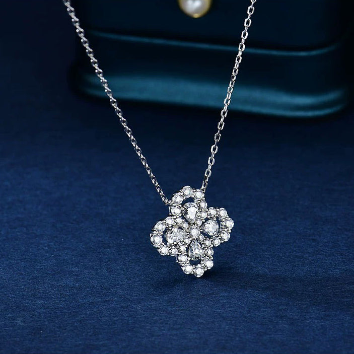 [Lumi Jewellery]LOOP NECKLACE FULL MOTIF DIAMOND 16MM MULTIPLE COLORS