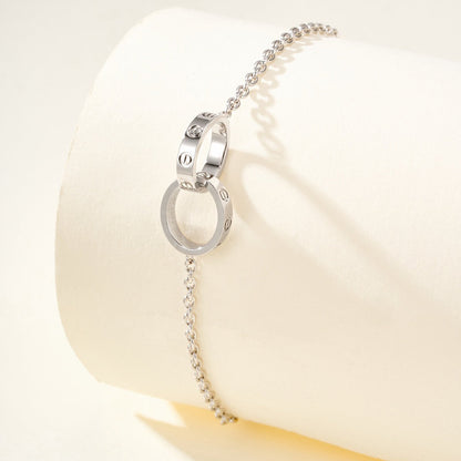 [Lumi] LOVE BRACELET DOUBLE RING