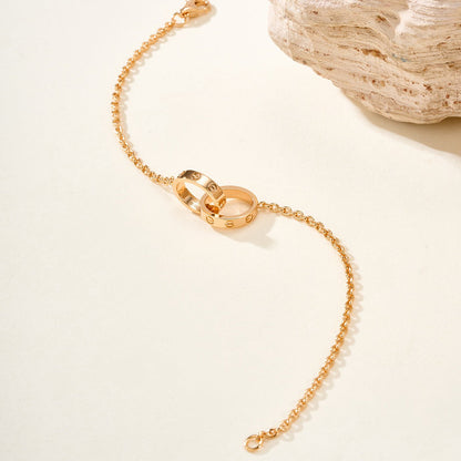 [Lumi] LOVE BRACELET DOUBLE RING