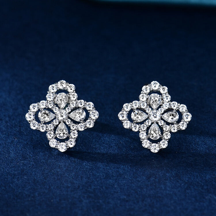 [Lumi Jewellery]LOOP EARRINGS FULL MOTIF DIAMOND 16MM