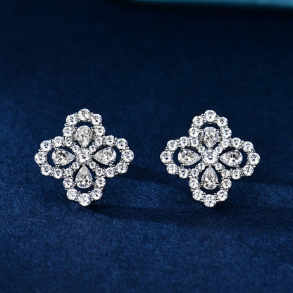 [Lumi Jewellery]LOOP EARRINGS FULL MOTIF DIAMOND 16MM