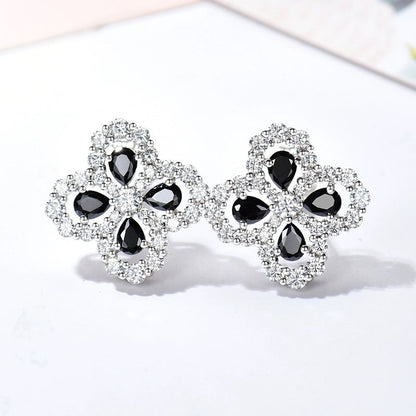 [Lumi Jewellery]LOOP EARRINGS FULL MOTIF DIAMOND 16MM