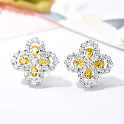 [Lumi Jewellery]LOOP EARRINGS FULL MOTIF DIAMOND 16MM