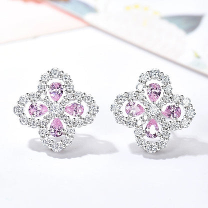 [Lumi Jewellery]LOOP EARRINGS FULL MOTIF DIAMOND 16MM