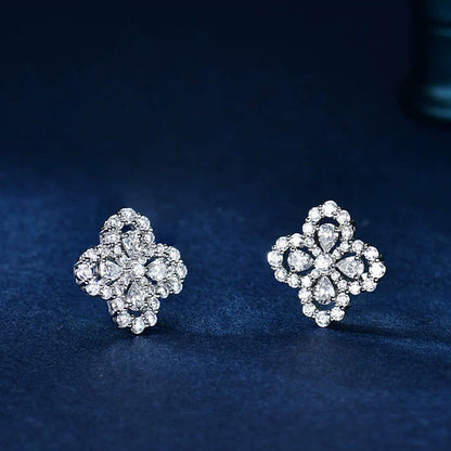 [Lumi Jewellery]LOOP EARRINGS FULL MOTIF DIAMOND 16MM