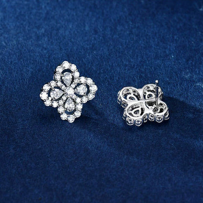 [Lumi Jewellery]LOOP EARRINGS FULL MOTIF DIAMOND 16MM