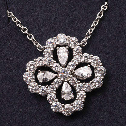 [Lumi Jewellery]LOOP NECKLACE FULL MOTIF DIAMOND 16MM MULTIPLE COLORS
