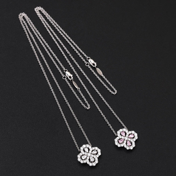 [Lumi Jewellery]LOOP NECKLACE FULL MOTIF DIAMOND 16MM MULTIPLE COLORS