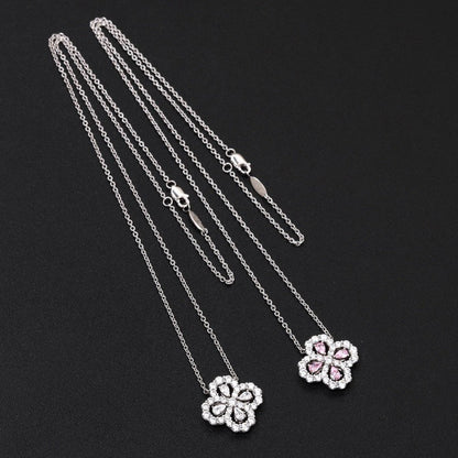 [Lumi Jewellery]LOOP NECKLACE FULL MOTIF DIAMOND 16MM MULTIPLE COLORS