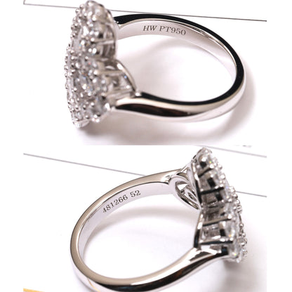[Lumi Jewellery]LOOP RING FULL MOTIF DIAMOND 16MM SILVE