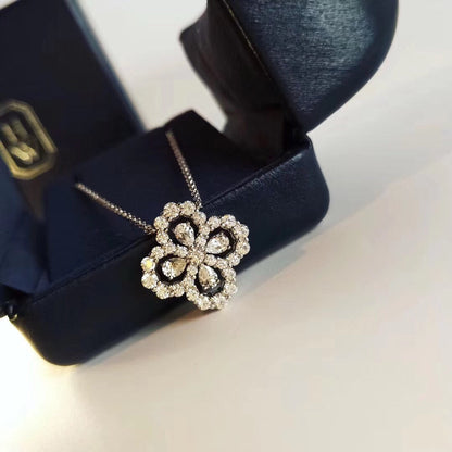 [Lumi Jewellery]LOOP NECKLACE FULL MOTIF DIAMOND 16MM MULTIPLE COLORS