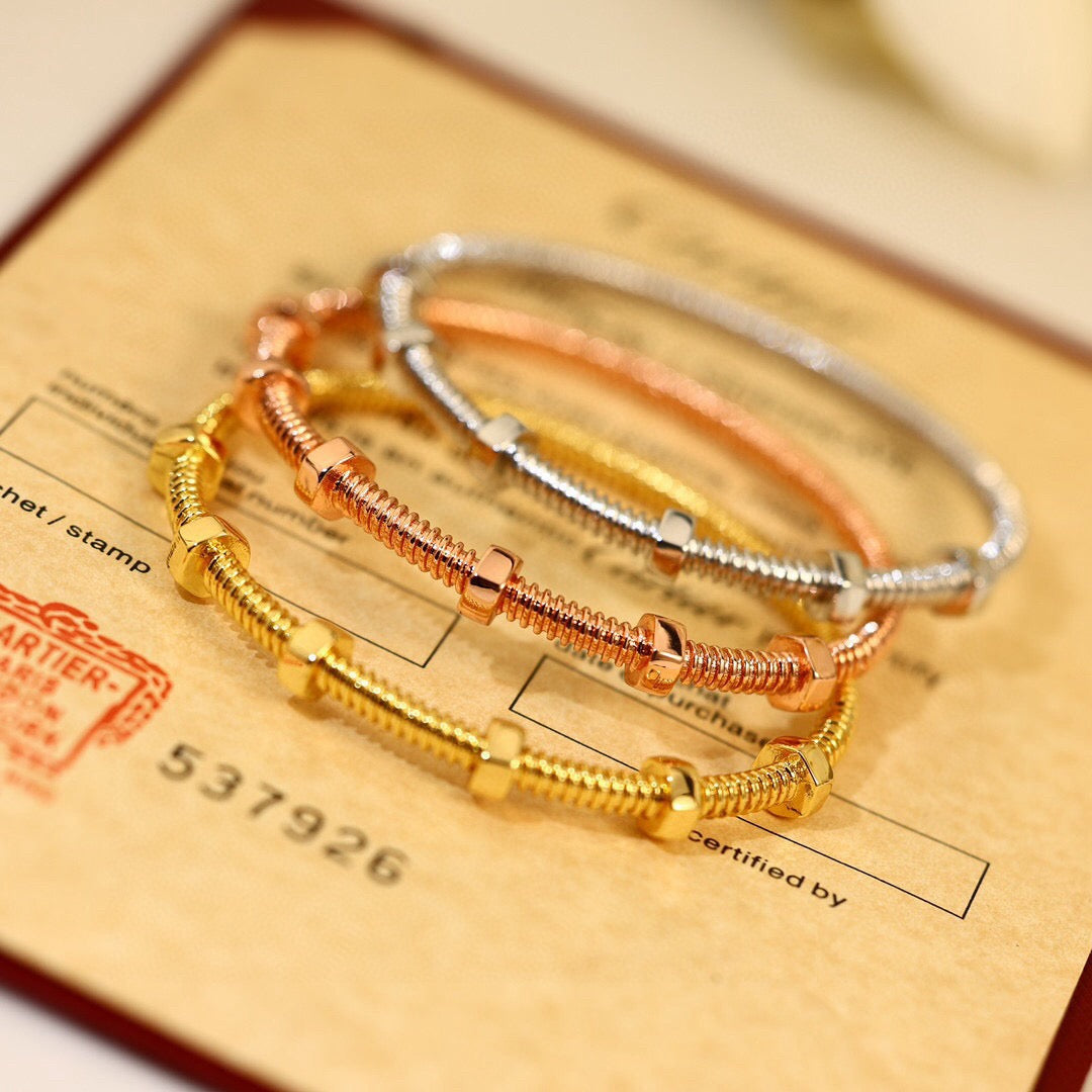 [Lumi Jewellery]CT- Ecrou Collection Nut & Screw Bracelet
