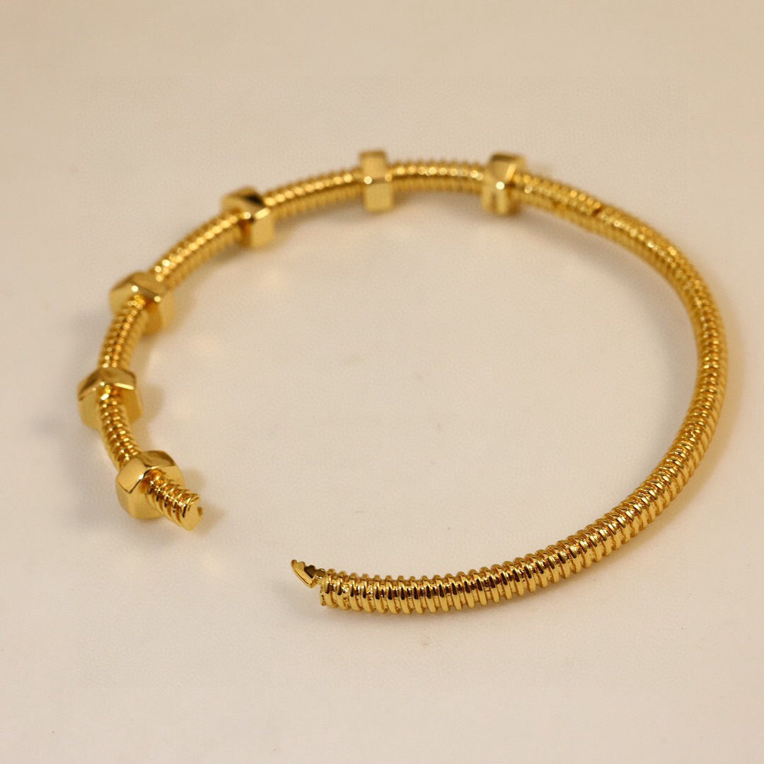 [Lumi Jewellery]CT- Ecrou Collection Nut & Screw Bracelet