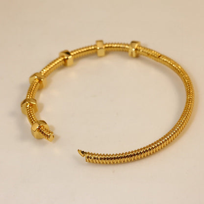 [Lumi Jewellery]CT- Ecrou Collection Nut & Screw Bracelet