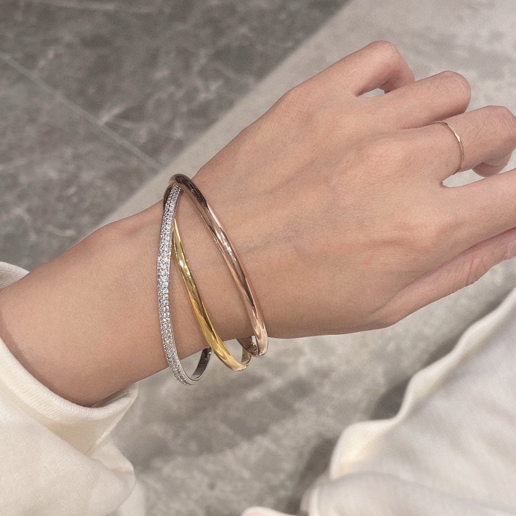 [Lumi Jewelery]TRINITY 2.8MM SMALL BRACELET