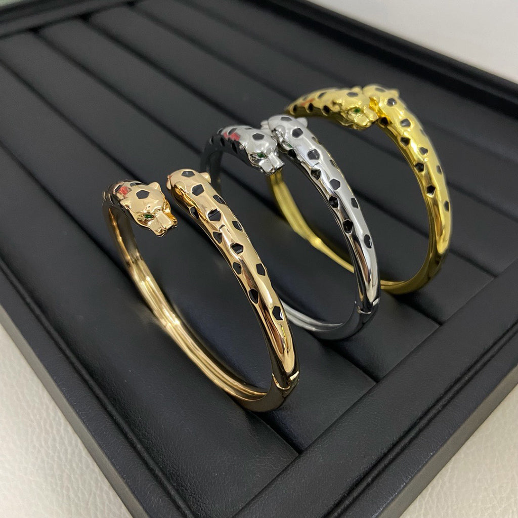 [Lumi Jewelery]PANTHERE DOUBLE HEADED OPEN BRACELET