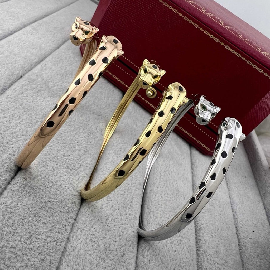 [Lumi Jewelery]PANTHERE DOUBLE HEADED OPEN BRACELET