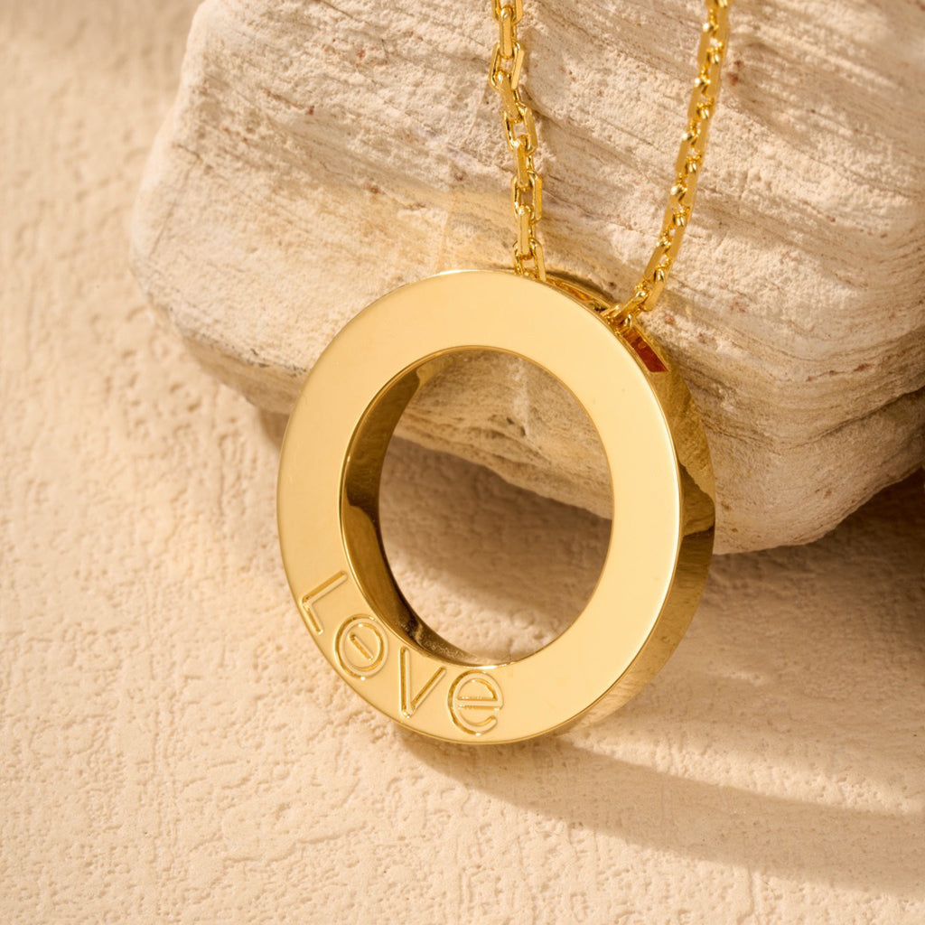 [Lumi Jewelery]LOVE NECKLACE 16MM  FULL DIAMOND