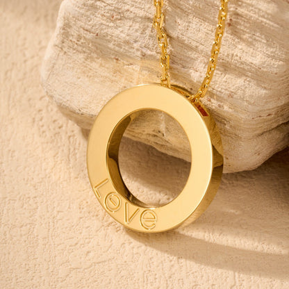 [Lumi Jewelery]LOVE NECKLACE 16MM  FULL DIAMOND