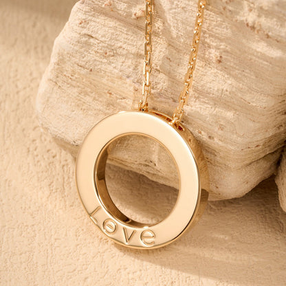 [Lumi Jewelery]LOVE NECKLACE 16MM  FULL DIAMOND