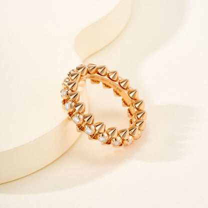 [Lumi Jewelery]CLASH 6.8MM DIAMOND MEDIUM RING