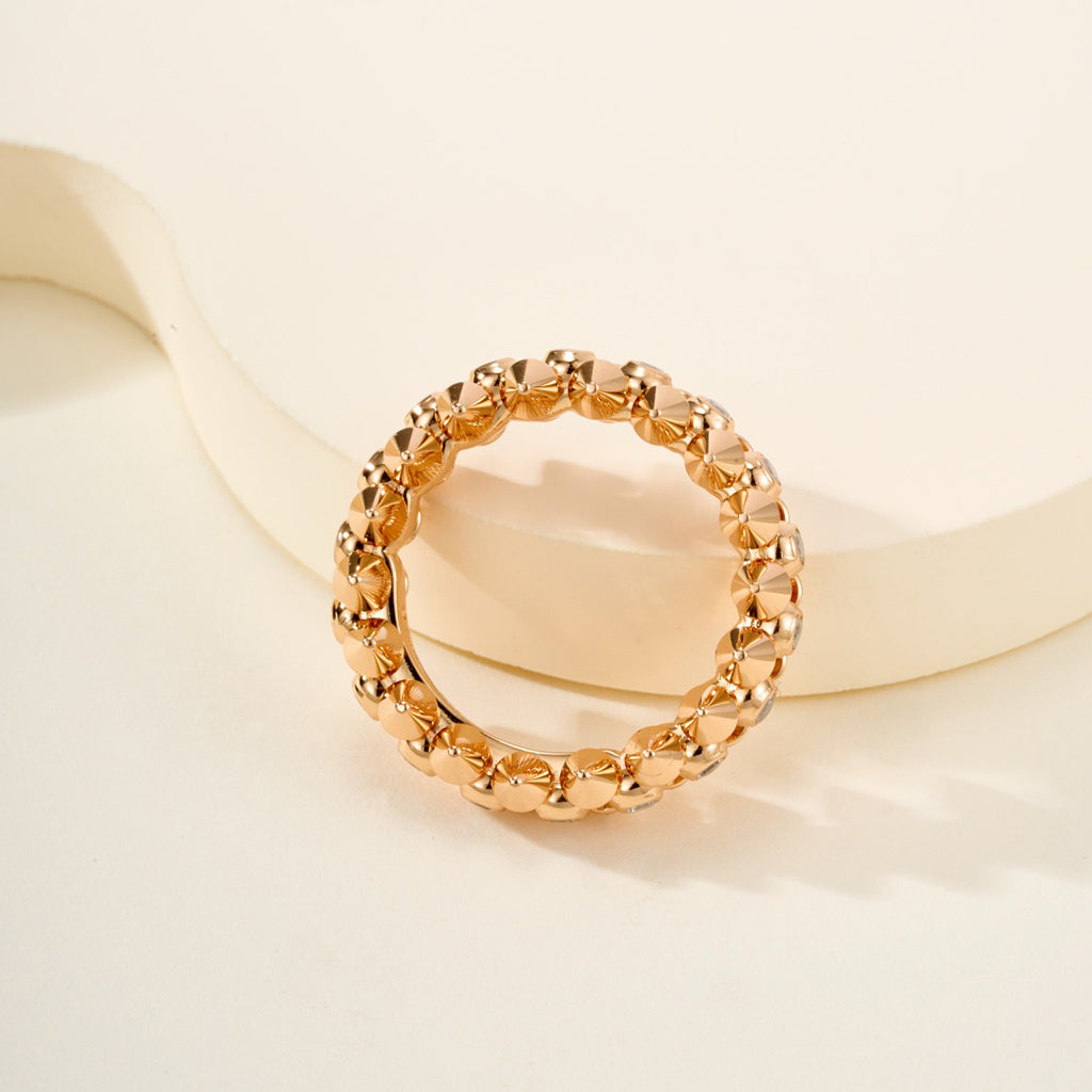 [Lumi Jewelery]CLASH 6.8MM DIAMOND MEDIUM RING