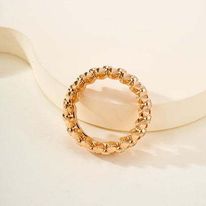 [Lumi Jewelery]CLASH 6.8MM DIAMOND MEDIUM RING