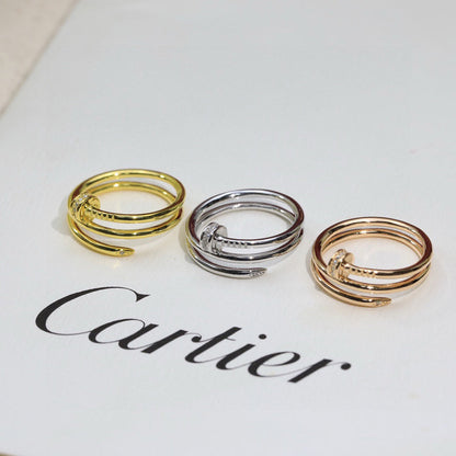 [Lumi Jewelery]JUSTE RING 4.8MM HALF DIAMOND