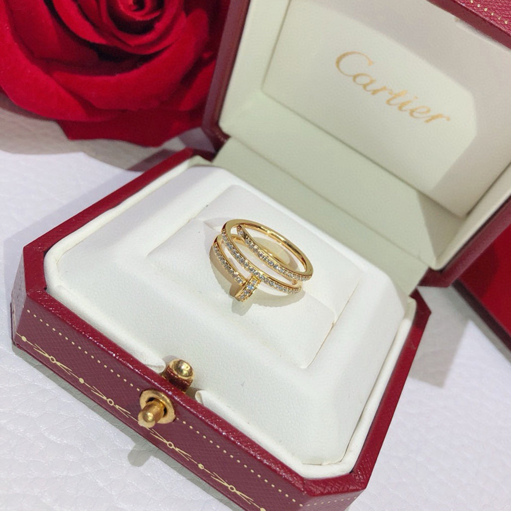 [Lumi Jewelery]JUSTE RING 4.8MM FULL DIAMOND
